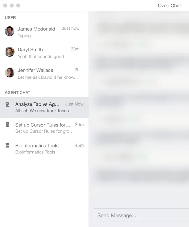 Encryption chat visual